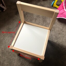 Ikea Latt Childrens Kids Plain Wooden Chair - thumbnail 2