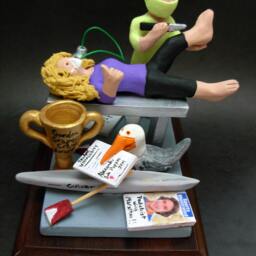Podiatrist's Custom Made Figurine, Personalized Foot Doctor's Gift - Podiatrist Graduation Surgeon Dr - thumbnail 2