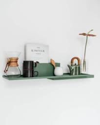 Wall Shelf - Duplex Puikdesign Book Shelf Shelves Modular Design Steel Stainless Wall Decoration - thumbnail 1