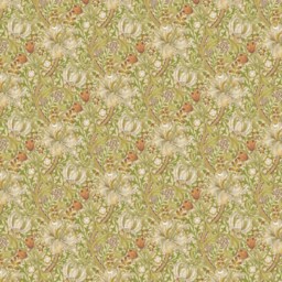 Purple Velvet Drum Lampshade/ Ceiling Shade William Morris Golden Lily Corn Interior - thumbnail 2