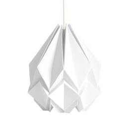 Elegant Origami Lamp Snow White Scandinavian Pendant Light - thumbnail 2