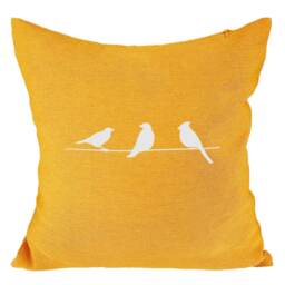 Three Birds - I - Throw Pillow, Trendy Colors, Decorative Accent Pillow 18 - thumbnail 2