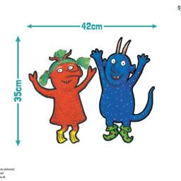 The Smeds & The Smoos Wall Sticker, Janet Bill Jumping Decal, Gruffalo Friends Sticker - thumbnail 3