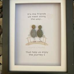 Friend Pebble Picture. Best Friend Art With Bridge - thumbnail 2