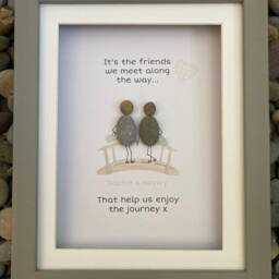 Friend Pebble Picture. Best Friend Art With Bridge - thumbnail 3