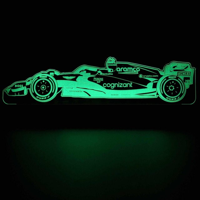 Aston Martin Led Night Light, Gifts For Him, Her, Dad Gift, Mum F1 Lights, Bedroom Light - image 1