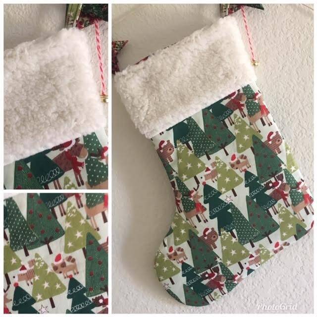 Christmas Stockings, Handcrafted Modern Stocking, Decoration #5 - image 1