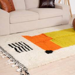 Authentic Moroccan Rug, Beni Ourain Rug 5x8 Ft - thumbnail 3
