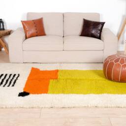 Authentic Moroccan Rug, Beni Ourain Rug 5x8 Ft - thumbnail 2