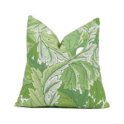 William Morris - Acanthus Leaf Green Classic Scrolling Cushion Cover Handmade Throw Pillow Designer Home D??cor - thumbnail 1