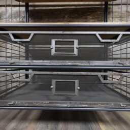 Tall Display Shelving Unit 162cm - Industrial Baker's Rack 4 Tier Metal & Wood Trolley Storage Cart -Rustic Kitchen Organiser On Wheels - thumbnail 3