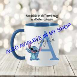 Personalised Stitch Cushion, Custom Name Gift, 40x40 Pillow - thumbnail 4