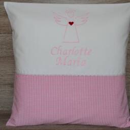 Guardian Angel Pillow 40 X cm, Guardian Pillow, Name Angel, Children's With Name, Baptism Birth - thumbnail 3