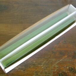Pair Beeswax Hexagonal Bayberry Green Colored Taper Candles Hand Crafted By The Beekeeper - thumbnail 2