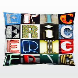 Personalized Pillow Featuring Eric in Photos Of Sign Letters Custom Couch Cushions Colorful Pillows Photo Pillow Sofa Pillows