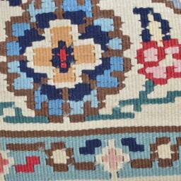 Handmade Kilim Pillow Cover, Wool Throw Pillow, Anatolian Design - 16x16 - thumbnail 3