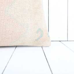 Vintage Kilim Lumbar Pillow Cover 12x20 Wool Cushion - thumbnail 2