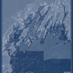 Casco Bay Chart Art Print Coastal Home Decor, Maine Nautical Map - thumbnail 3