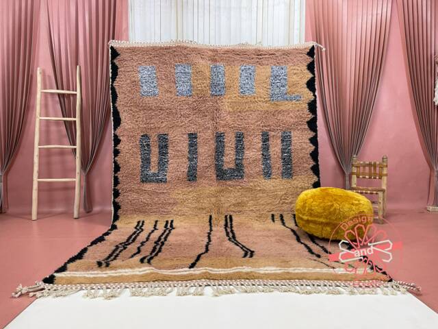 Custom Beni Ourain Rug Handmade Moroccan Wool Shag Rug - image 1
