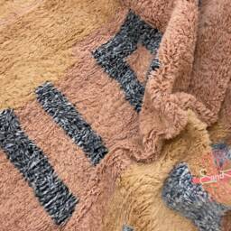 Custom Beni Ourain Rug Handmade Moroccan Wool Shag Rug - thumbnail 2