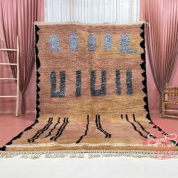 Custom Beni Ourain Rug Handmade Moroccan Wool Shag Rug - thumbnail 3