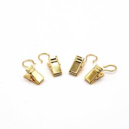 Curtain Clips Gold, Wall Cloth Attachment, Hanging Suspension, Clip With Hooks For Decoration - thumbnail 2