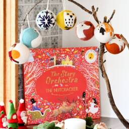 Felt Christmas Tree Bauble Ornament, Fair Trade Decor - thumbnail 4