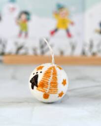 Felt Christmas Tree Bauble Ornament, Fair Trade Decor