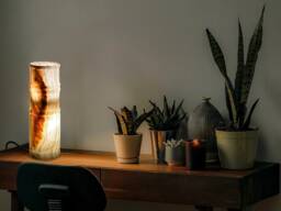 Green Onyx Bedside Lamp Natural Stone Decorative Lighting - thumbnail 1