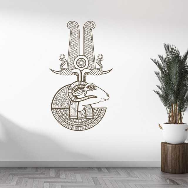 Khnum Wall Decal Egyptian God Vinyl Decor 2671 - image 1