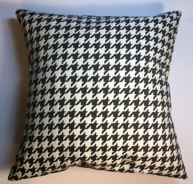 Hounds Tooth Pillow, Pillow Cover, Black & White Pillow, Hounds Throw Pillow, Mothers Day Gift , Gift For Her Gift Him - image 1