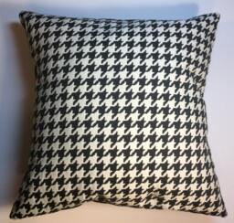Hounds Tooth Pillow, Pillow Cover, Black & White Pillow, Hounds Throw Pillow, Mothers Day Gift , Gift For Her Gift Him - thumbnail 1