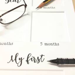My First Year, Personalised Photo Frame. First Birthday Gift, Newborn Baby Keepsake - thumbnail 4