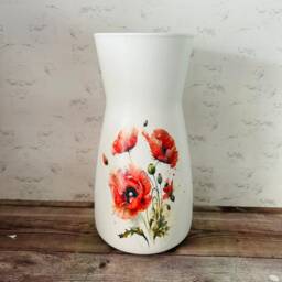 Poppy Vase, Themed Gifts, Flower Poppies, Lovers, Red Decor, Flowers - thumbnail 2