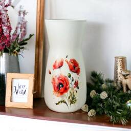 Poppy Vase, Themed Gifts, Flower Poppies, Lovers, Red Decor, Flowers - thumbnail 1