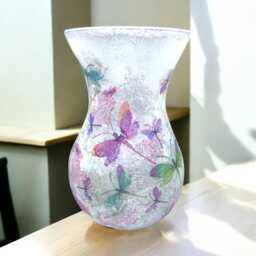 Dragonfly Vase, Gifts, Glass Vases, Vase For Flowers, Pretty Decor, Gift Mum, Unique Goft Her - thumbnail 1