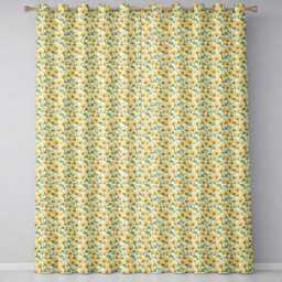 Soft Beige Poppy Floral Seamless Pattern Elegant Neutral Botanical Readymade Eyelet Ring Top Thermal 100% Blackout Curtains - thumbnail 2