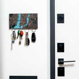 Magnetic Key Holder, Housewarming Gift, Personalized Map Welcome Home Decor - thumbnail 4