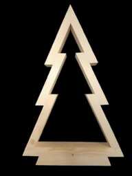 Wooden Christmas Tree, Rustic Decorations, Standing Trees, Table Decorations - thumbnail 3