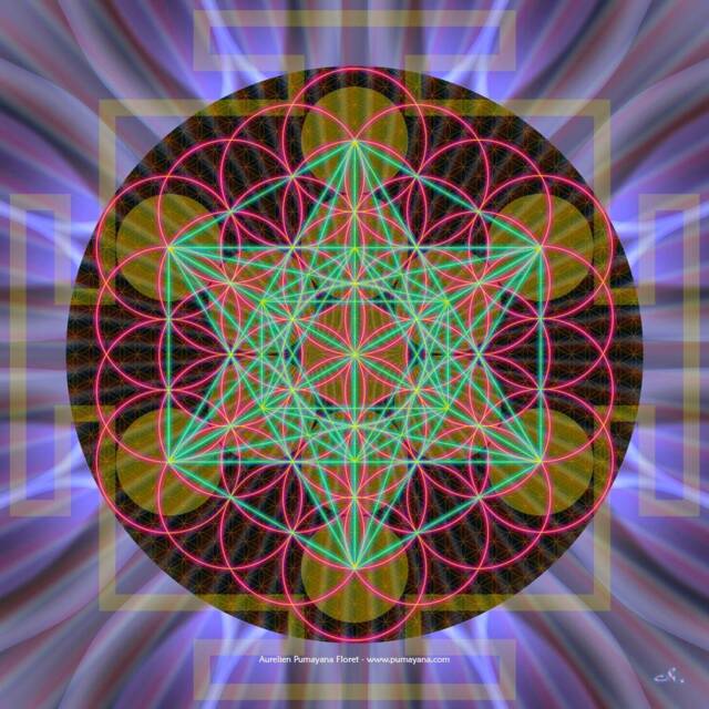 Flower Of Life Tapestry Sacred Geometry Mandala Wall Hanging - image 1