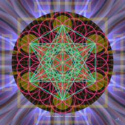Flower Of Life Tapestry Sacred Geometry Mandala Wall Hanging