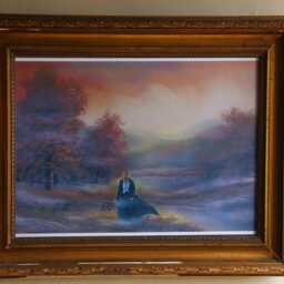 Mr. Darcy Walking Oil Painting Art Print - 2005 Pride & Prejudice Matthew Macfadyen Jane Austen Elizabeth Bennet - thumbnail 2