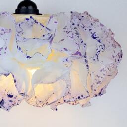 Purple Paper Lampshade Handmade Pendant Light - thumbnail 3