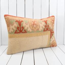Handmade Vintage Turkish Kilim Pillow Cover - 16x24 - thumbnail 2