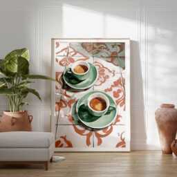 Coffee Poster, Print, Wall Art, Shop Decor, Kitchen Minimalist Prints, Modern Art Poster - thumbnail 2