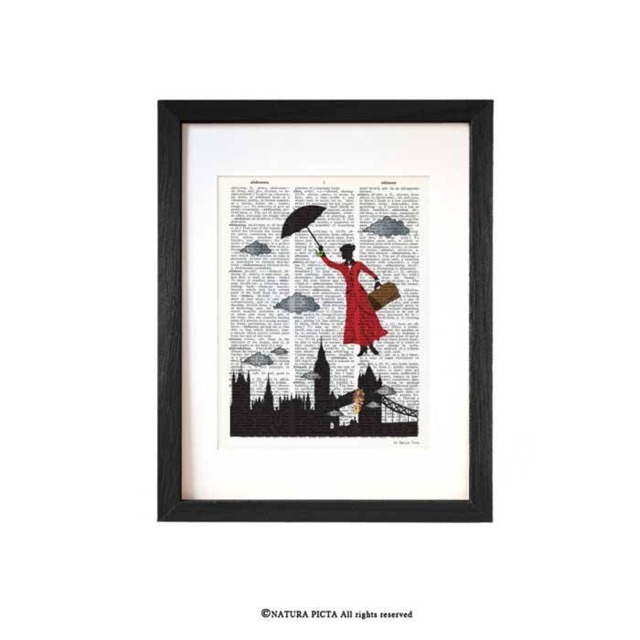 Mary Poppins Dictionary Art Print Children's Nursery Wall Decor - image 1
