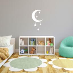 Moon & Stars Vinyl Wall Decal - Nursery Kids Room Decor - thumbnail 2