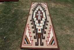 Custom Length Handwoven Wool Navajo Runner Rug, Southwestern Pattern Native American Style Mexican Decor Zapotec Rug - thumbnail 1