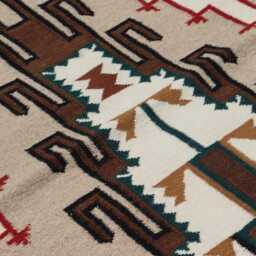 Custom Length Handwoven Wool Navajo Runner Rug, Southwestern Pattern Native American Style Mexican Decor Zapotec Rug - thumbnail 2