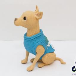 Custom Chihuahua Figurine Handmade Polymer Clay Dog Sculpture - thumbnail 4